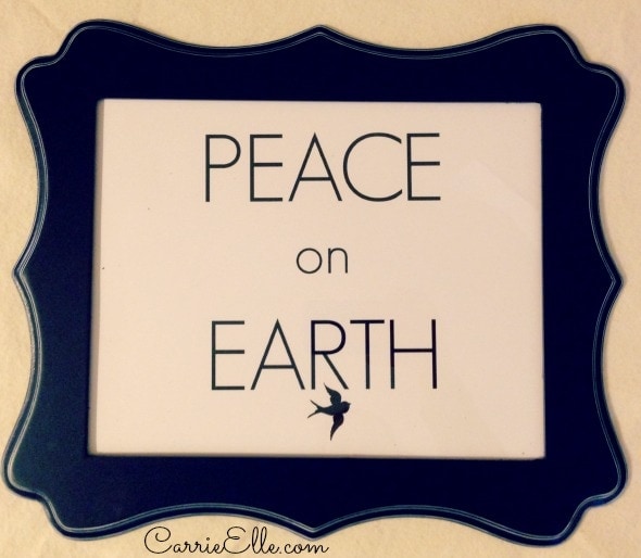 Free Peace on Earth Printable