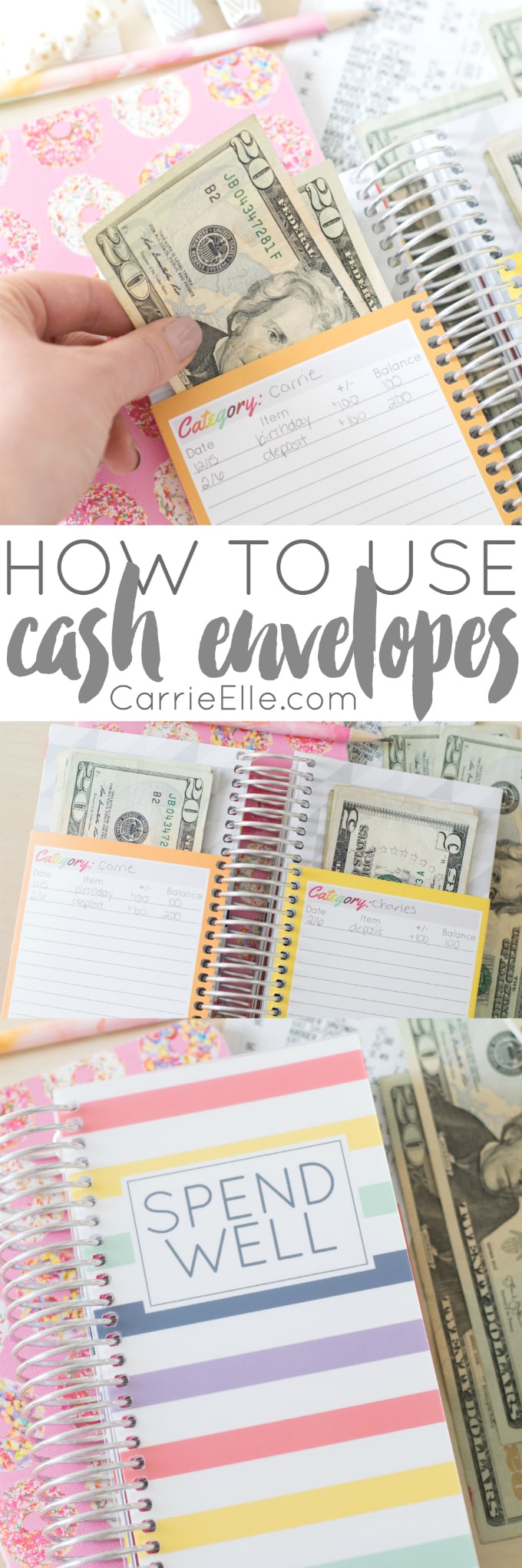 How to Use a Cash Envelope System - Carrie Elle