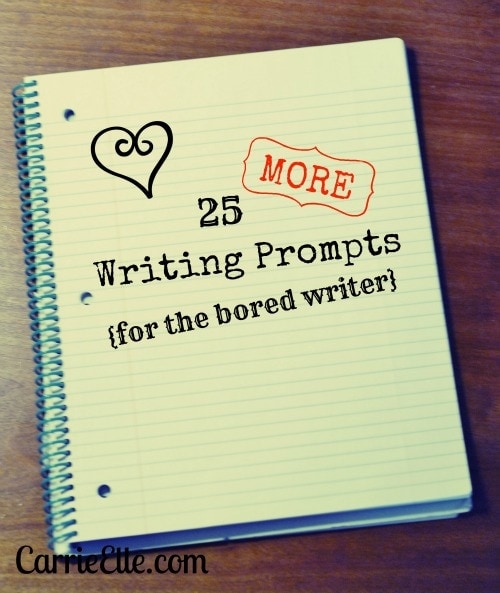 25 Writing Prompts Graphic