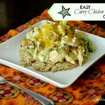 easy Curry Chicken & Broccoli Casserole