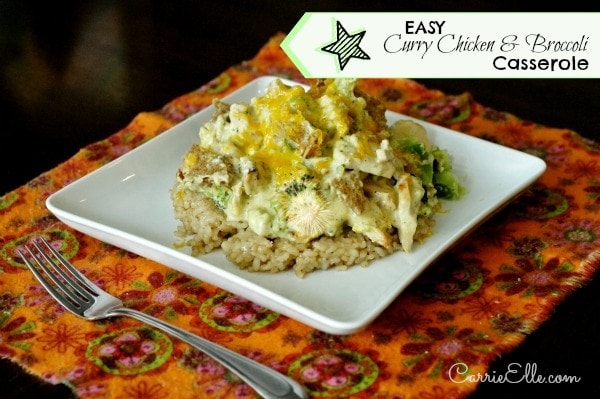 easy Curry Chicken & Broccoli Casserole