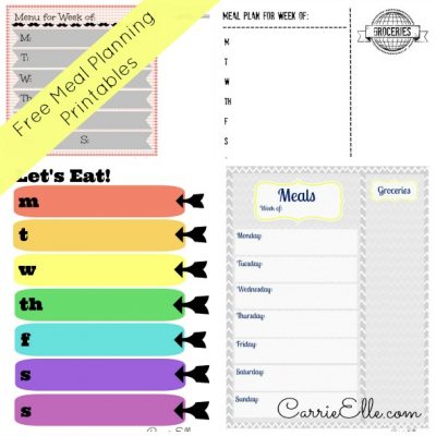 Free Meal Planning Printables (and Meal Planning Resources, Too!)