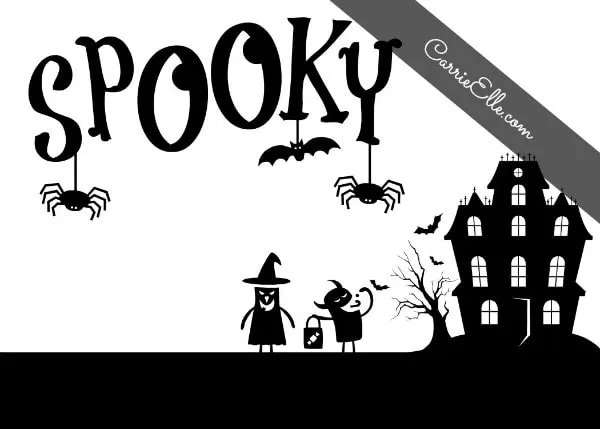 Free Halloween Printable Decoration Spooky