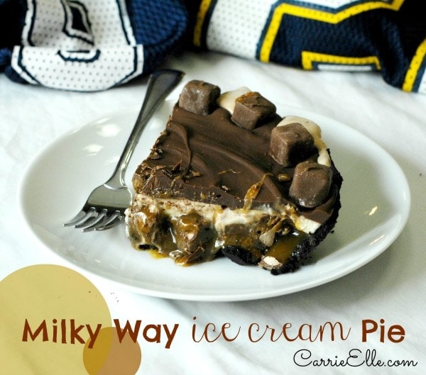 Milky Way Ice Cream Pie Recipe #shop