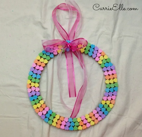 Candy Heart Wreath Complete