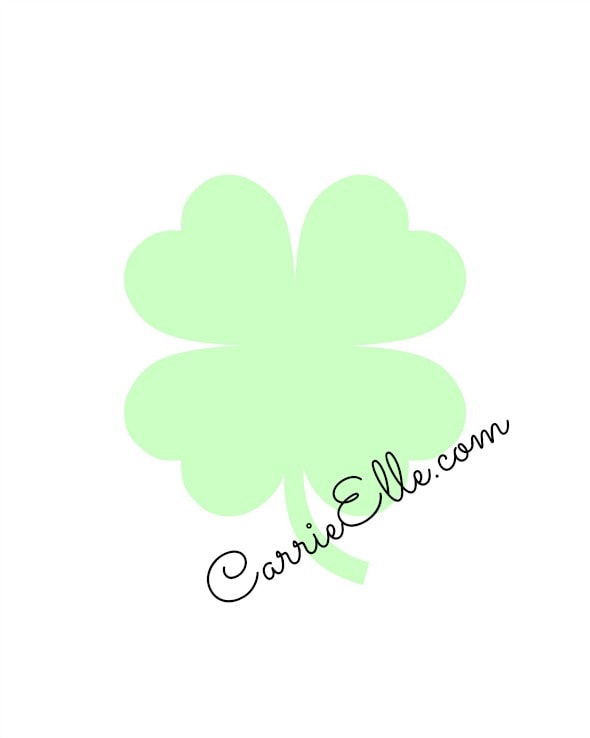 Four Leaf Clover Printable