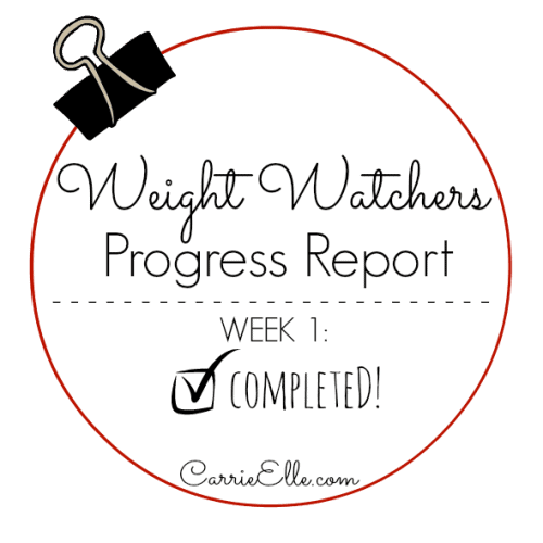 Weight Watchers, Week 1 Smart Start (I Survived!) Carrie Elle