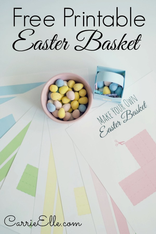 Free Printable Easter Baskets