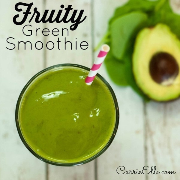 Fruity Green Smoothie Recipe - Carrie Elle