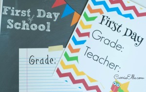 First Day of School Printables - Carrie Elle
