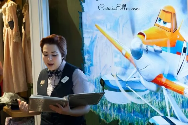 Story time at the Disney store