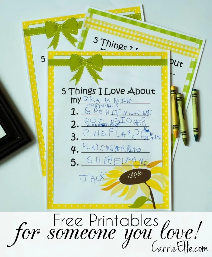 Grandparents Day Printables