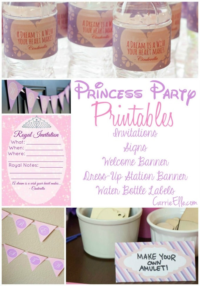 Disney Princess Party Printables