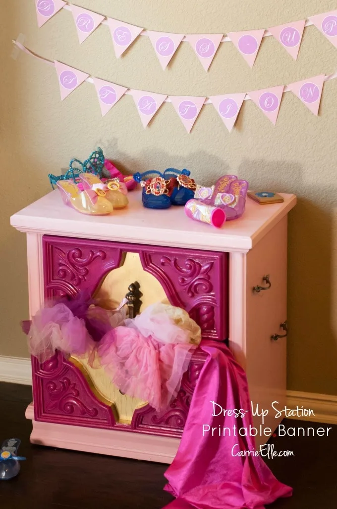 Printable Princess Party Banner