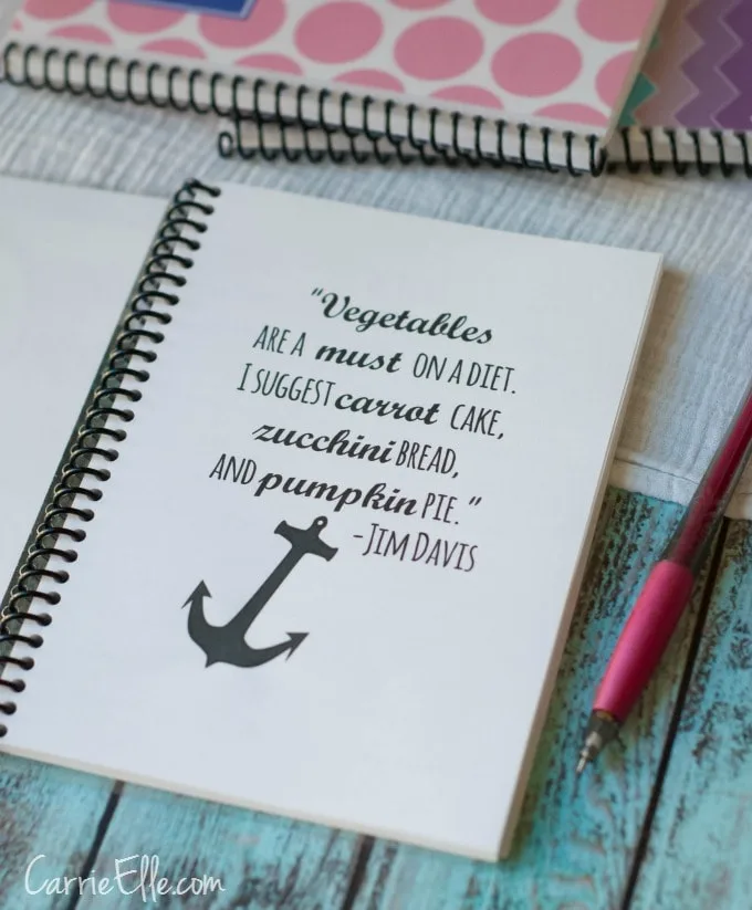 Food Journal First Page