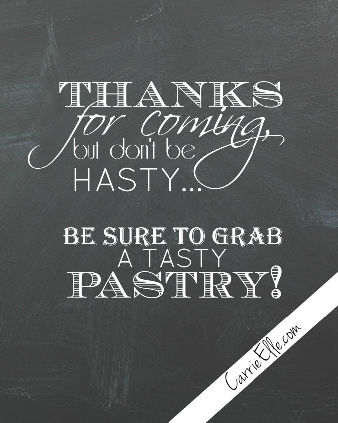 Tasty Pastry Sign Download