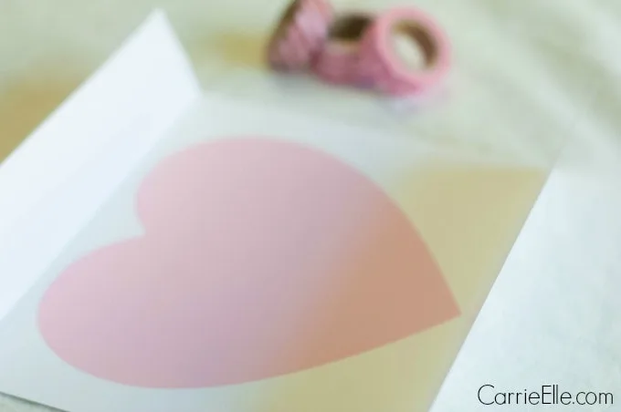 How to Make a Washi Heart