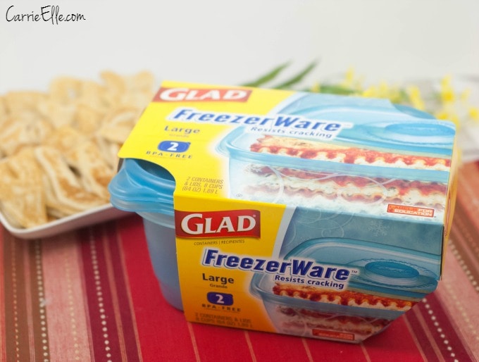 Glad Freezerware 2 Large Containers L With Lids BPA Free Freezer Dishwasher  Safe