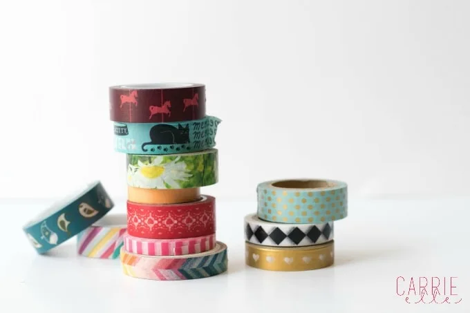 How to make washi tape dispenser at your home _ DIY washi tape