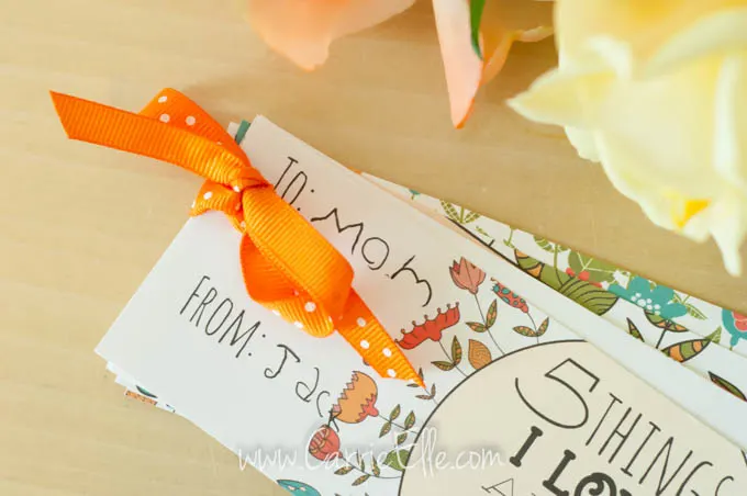 Mother's Day Card with Ribbon