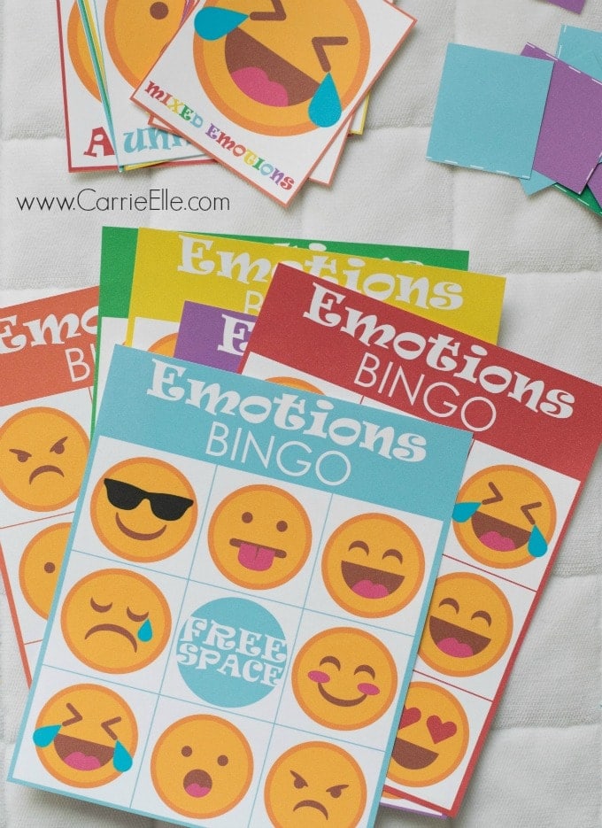 Printable Kids Games Emotion Bingo Inspired By Inside Out