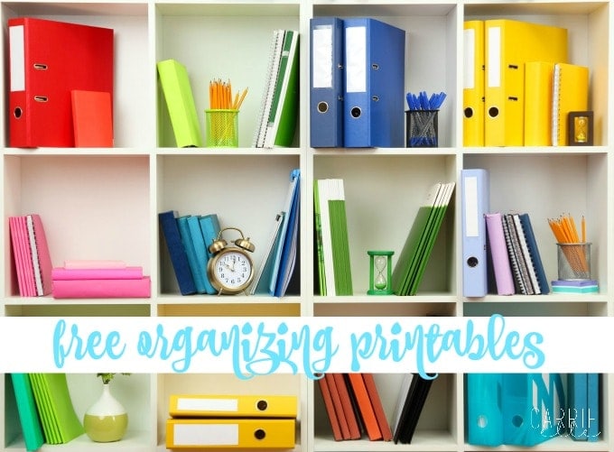 Organizing Printables
