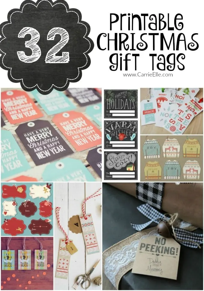 32 Free Printable Christmas Gift Tags
