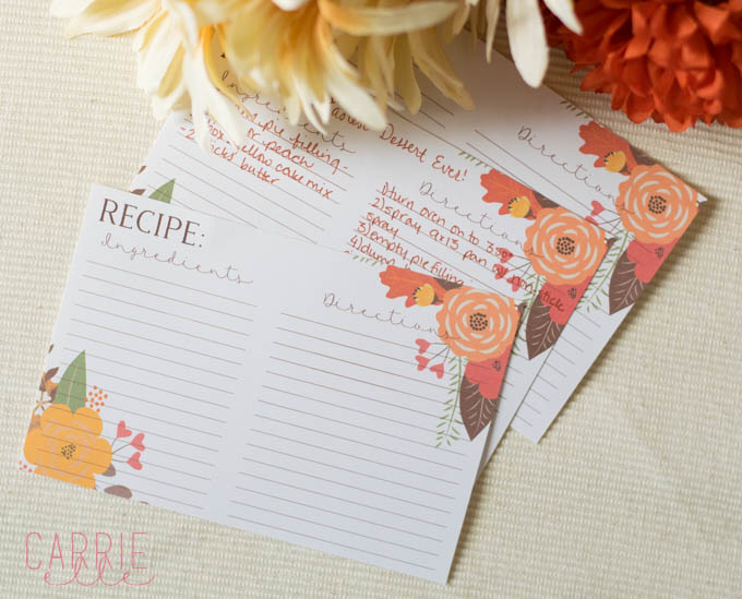 Free Printable Recipe Cards