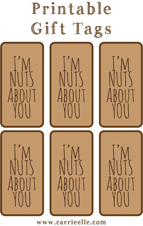 Printable Gift Tags Carrie Elle