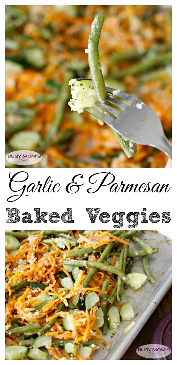 Garlic Parmesan Baked Vegetables