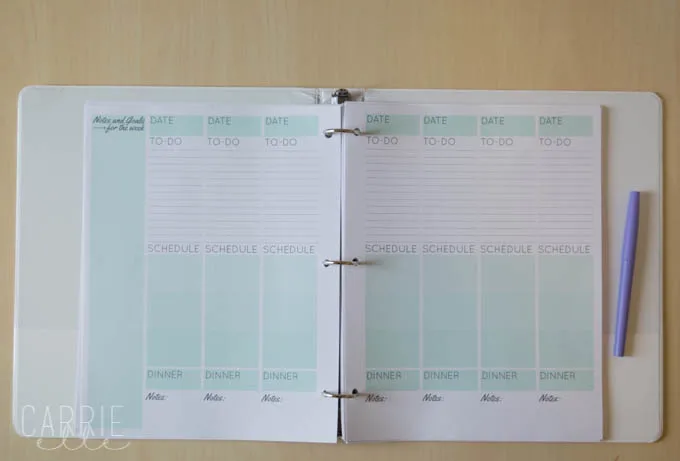 Weekly Printable Planning Pages