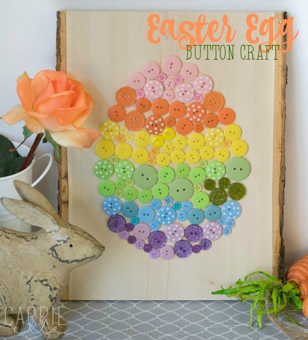 Easter Egg Button Craft
