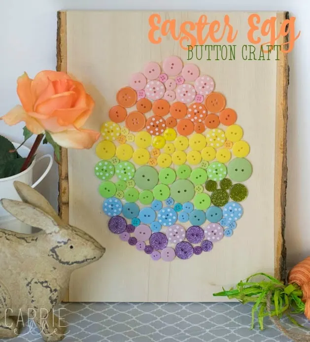 Easter Egg Button Craft