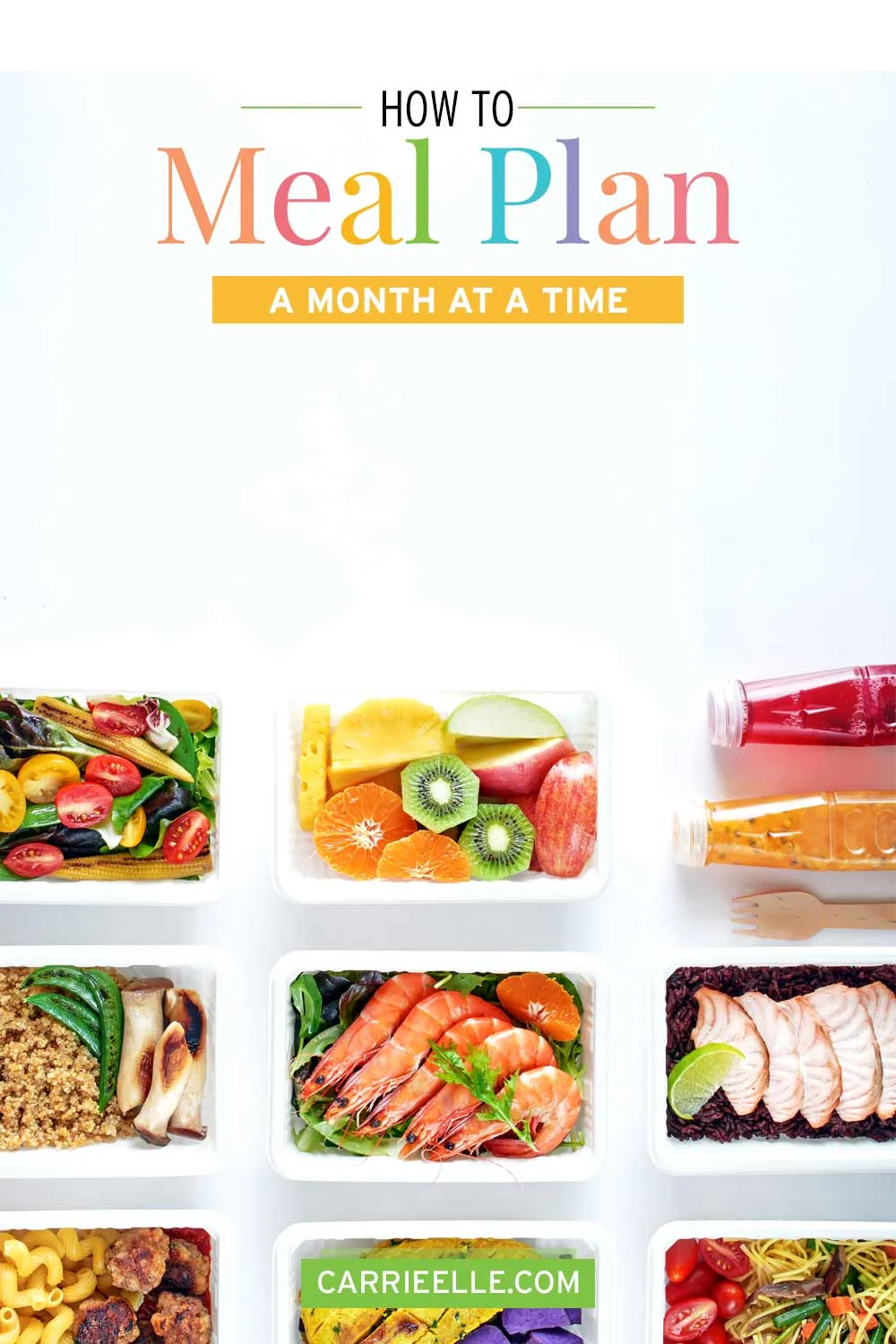 How to Meal Plan for a Month CarrieElle.com