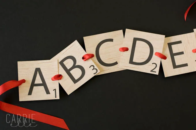 Printable Scrabble Letters Banner