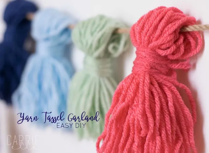 DIY Yarn Tassel Garland