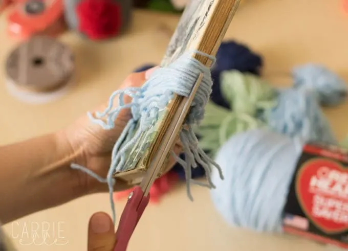 Easy DIY Yarn Tassel Garland