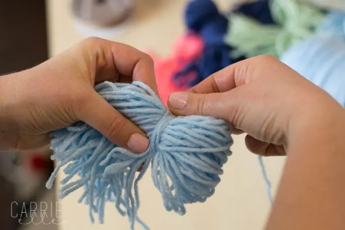 Easy DIY Yarn Tassel Garland