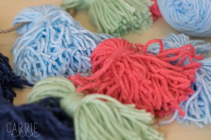 Yarn Tassel Garland