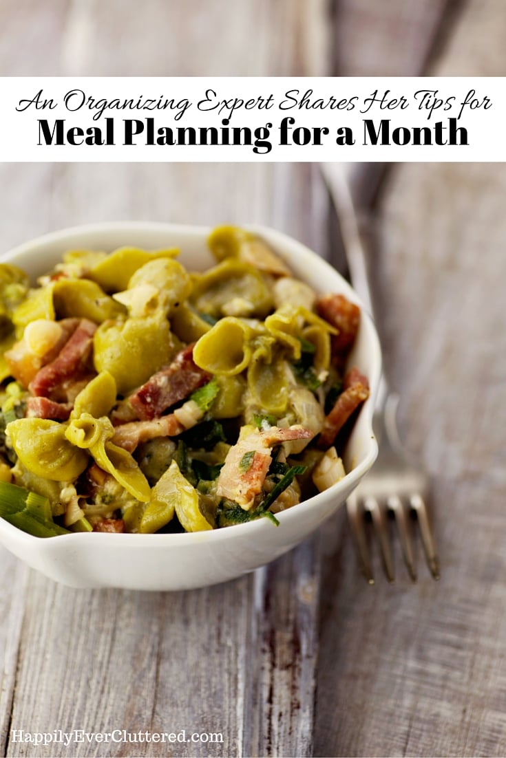 Making a Monthly Meal Plan
