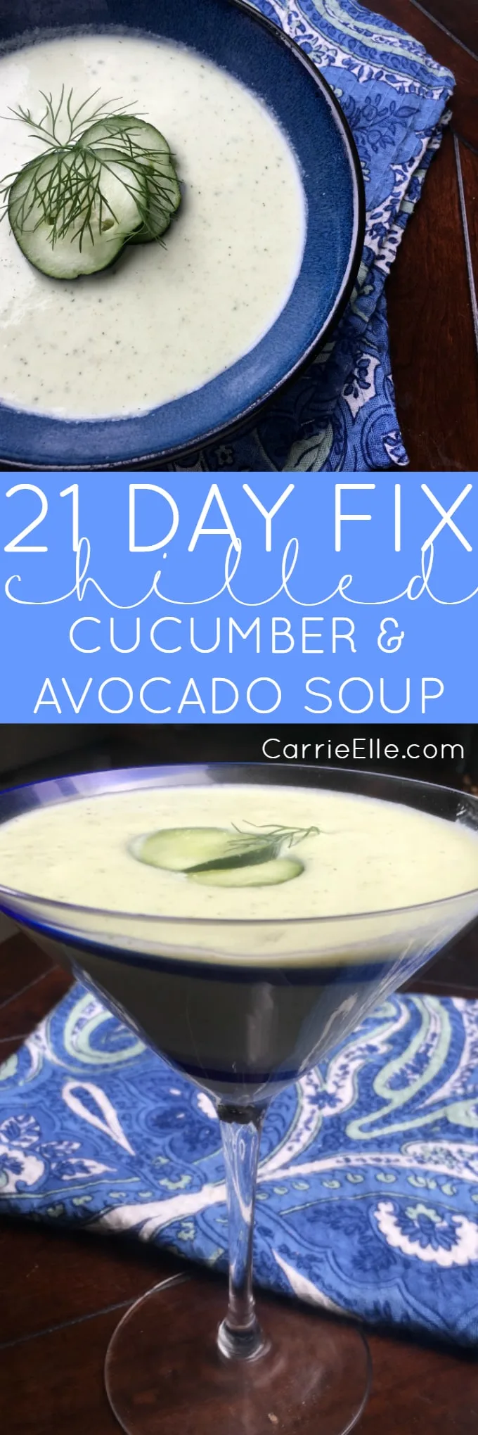 21 Day Fix Cucumber Avocado Soup