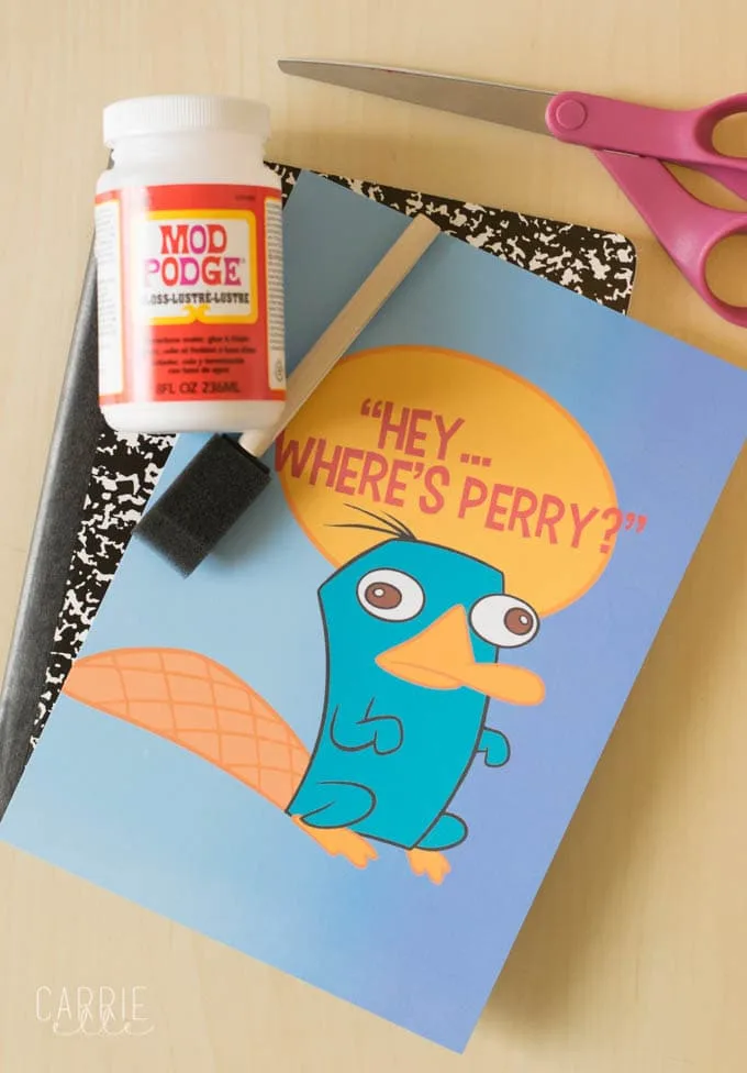 Printable Notebook Cover: Phineas and Ferb