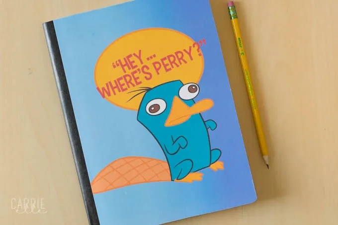 Printable Notebook Cover: Phineas and Ferb