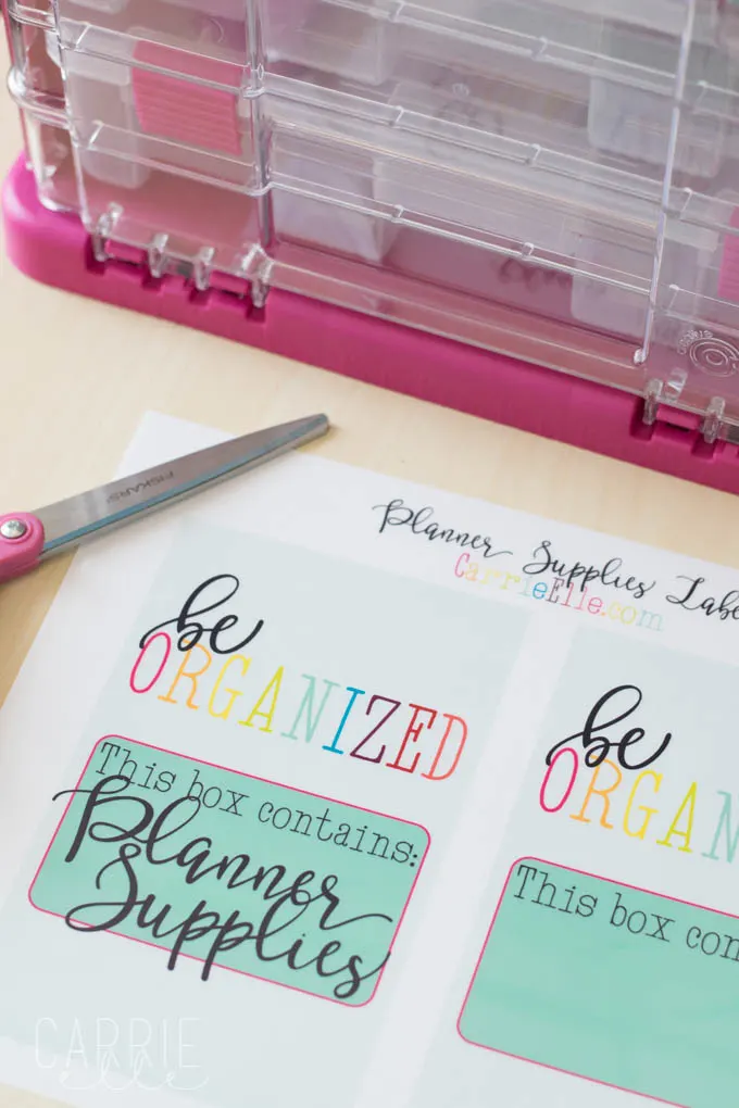 HOW I ORGANIZE MY PLANNER SUPPLIES 