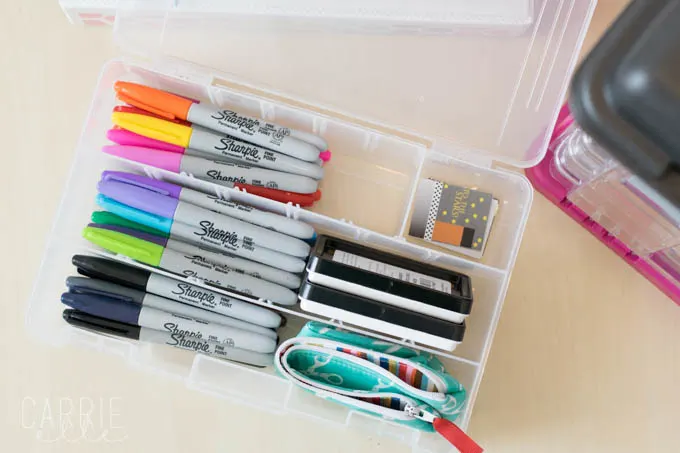 How To Organize Planner Supplies - Domestically Creative