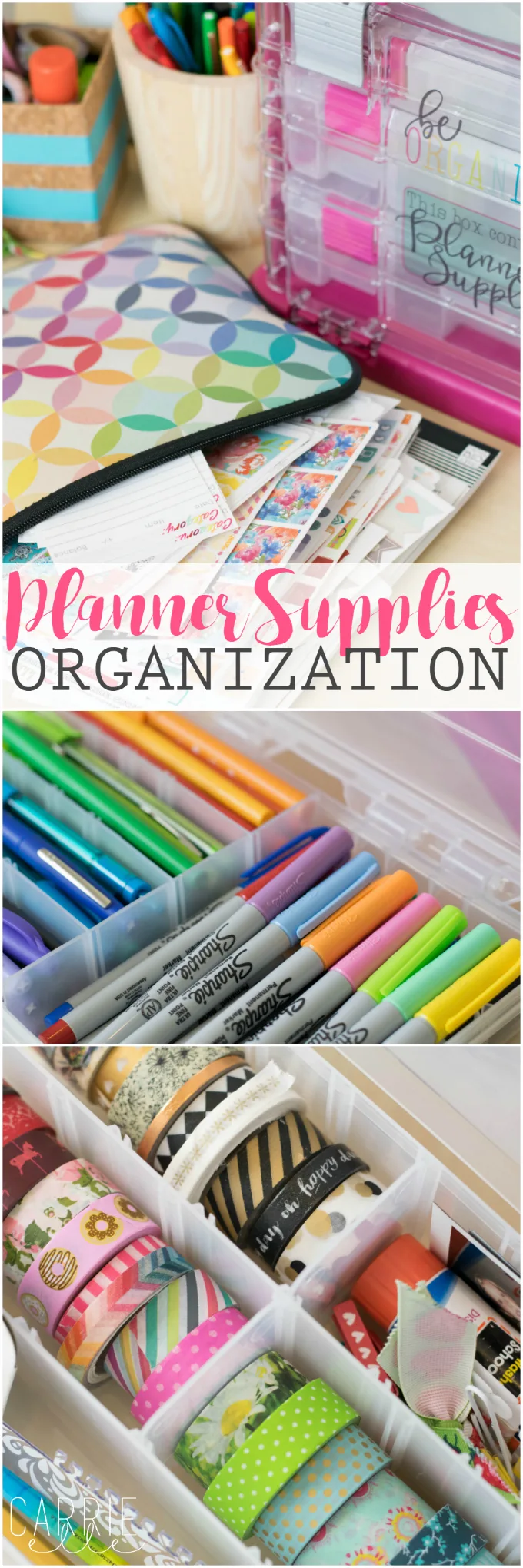 Planner Supplies Organization