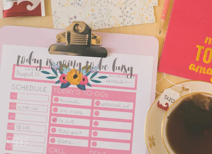 Printable Day Planner