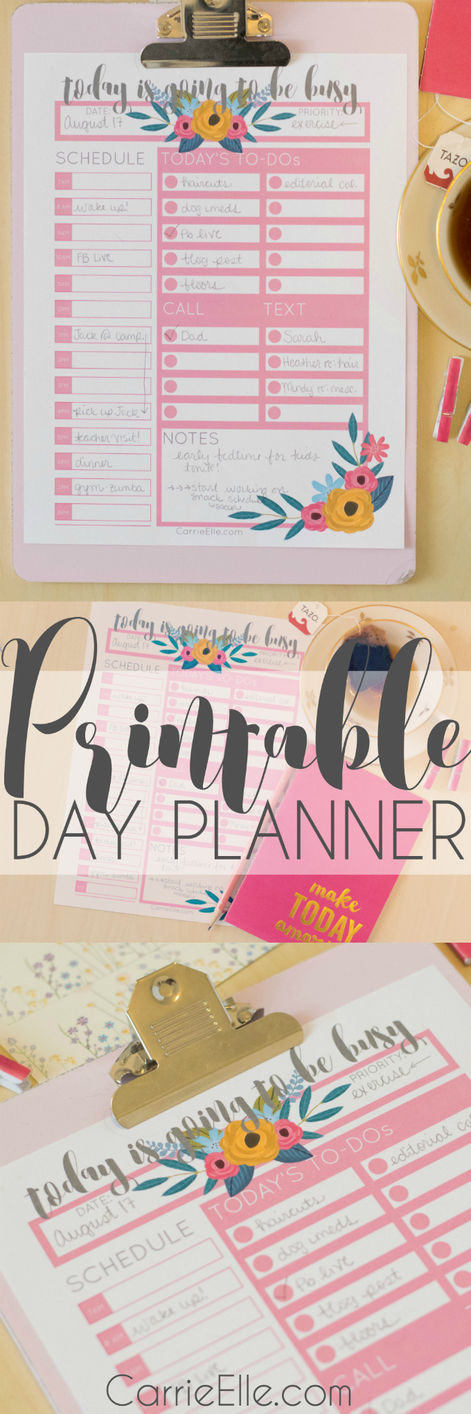Printable Day Planner