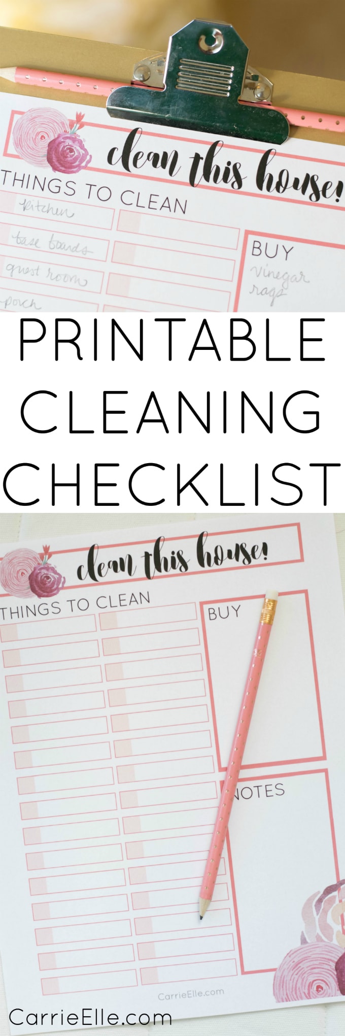 Printable Cleaning Checklist