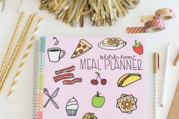 Pretty Floral Meal Planning Printable - Carrie Elle